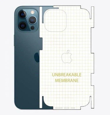 MB SHILD Back Screen Guard for iPhone 12 Pro Max, Premium Unbreakable Side & Back Membrane with Matte Finish(Pack of 1)