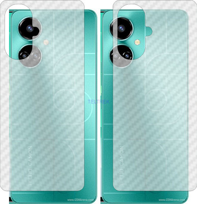 TELTREK Back Screen Guard for TECNO CAMON 19 PRO (3D Carbon Fiber Finish)(Pack of 2)