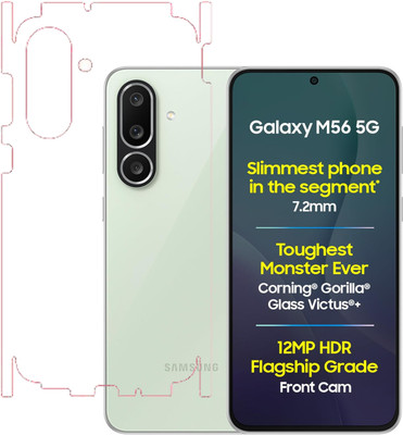 KARTRAY Back Screen Guard for Samsung Galaxy M56 5G, Back Clear Screen Guard, Glossy Finish(Pack of 1)