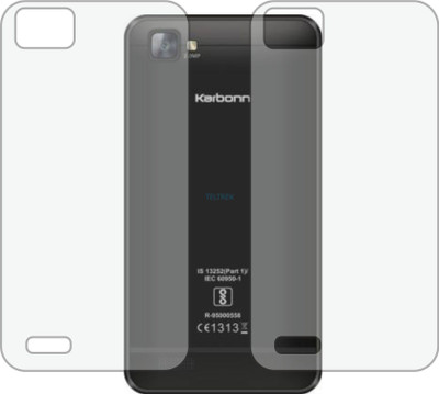 TELTREK Back Screen Guard for KARBONN A40 INDIAN (Matte Finish)(Pack of 2)