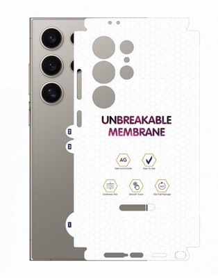 A3sprime Back Screen Guard for Samsung Galaxy S24 Ultra 5G, |Edge to Edge Full Coverage Unbreakable Soft Transparent Matte Finish Back and Side Skin Protector|(Pack of 1)