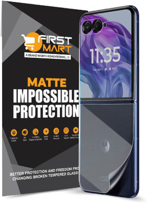 FIRST MART Back Screen Guard for Motorola Razr 50 Ultra 5G, Razr 50 Ultra 5G, 4 Layer Unbreakable Membrane with Easy Installation(Pack of 1)