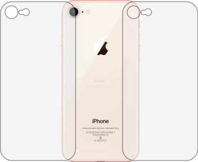 TELTREK Back Screen Guard for APPLE IPHONE 8 S (Matte Finish)(Pack of 2)