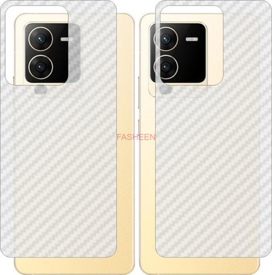 Fasheen Back Screen Guard for VIVO V2203A (3D Carbon Fiber Finish)(Pack of 2)