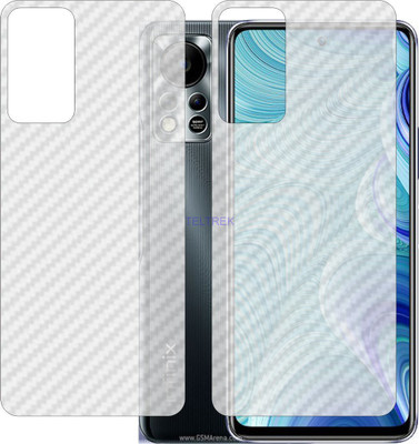 TELTREK Back Screen Guard for INFINIX HOT 11S NFC (3D Carbon Fiber Finish)(Pack of 2)