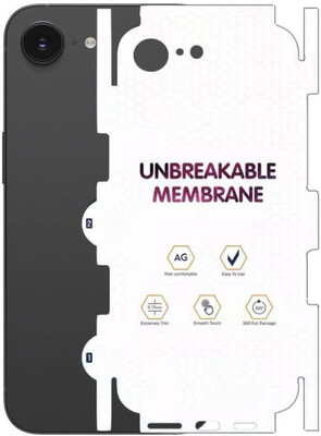 A3sprime Back Screen Guard for Apple iPhone 16e, |Edge to Edge Full Coverage Unbreakable Scratch Resistant Matte Finish Back and Side Skin Protector|(Pack of 1)