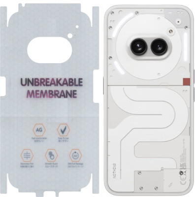 YUVUMCARE Back Screen Guard for Nothing Phone (2a) 5G, Membrane 360 coverage, unbreakable membrane(Pack of 1)