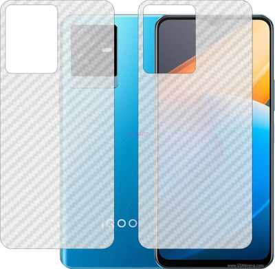 MOBART Back Screen Guard for VIVO IQOO Z6 X V2164KA 5G (3D Carbon Fiber Finish)(Pack of 2)