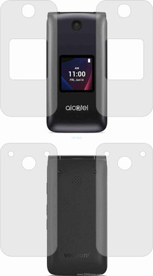 TELTREK Back Screen Guard for ALCATEL GO FLIP V (Matte Finish)(Pack of 2)