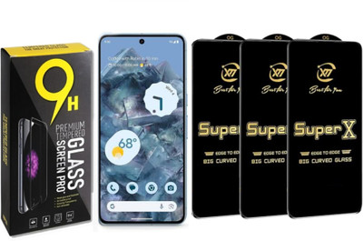 SuperX Edge To Edge Tempered Glass for Google Pixel 8(Pack of 3)