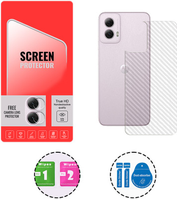 SOMTONE Back Screen Guard for Motorola Moto G Power (2024) 5G (1 BACK CARBON FIBER SKIN + 1 FREE CAMERA LENS PROTECTOR)(Pack of 1)