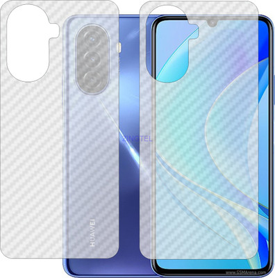 ZINGTEL Back Screen Guard for HUAWEI NOVA Y 70 PLUS MGALX9 (3D Carbon Fiber Finish)(Pack of 2)
