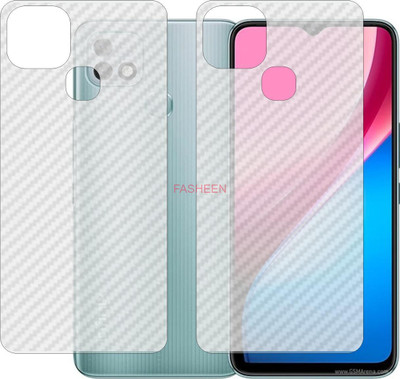 Fasheen Back Screen Guard for INFINIX HOT 10 i (3D Carbon Fiber Finish)(Pack of 2)