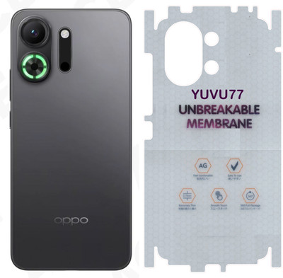 yuvu77 Back Screen Guard for OPPO K13 Trubo 5G, Membrane with 360 coverage, unbreakable membrane(Pack of 1)