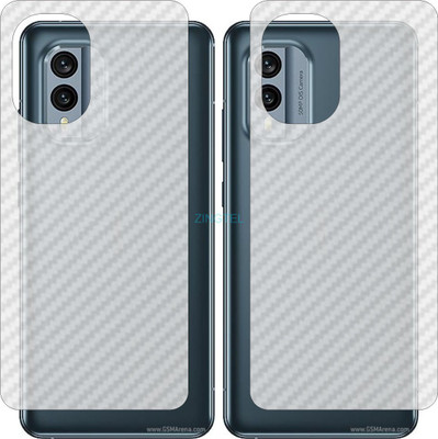 ZINGTEL Back Screen Guard for NOKIA X 30 (3D Carbon Fiber Finish)(Pack of 2)