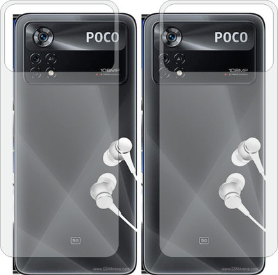 MOBART Back Screen Guard for POCO X4 PRO 5G (Matte Finish)(Pack of 2)