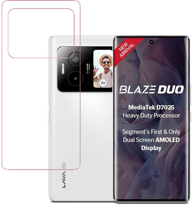 KARTRAY Back Screen Guard for Lava Blaze Duo 5G, Clear(Pack of 1)