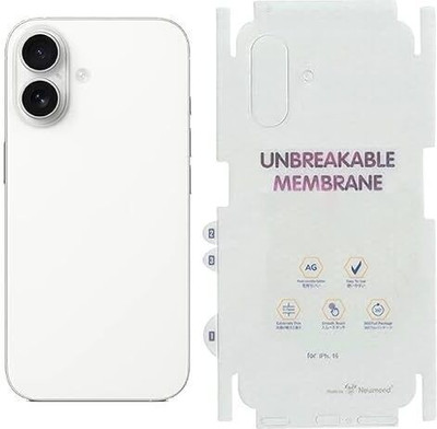 casikart Back Screen Guard for Iphone 16 Plus membrane with sides protection(Pack of 1)
