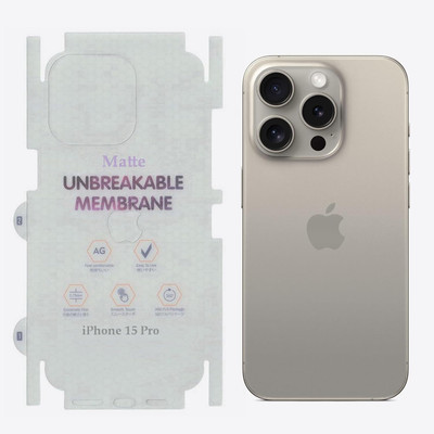 Caseworm Back Screen Guard for iphone 15 Pro Max(Pack of 1)