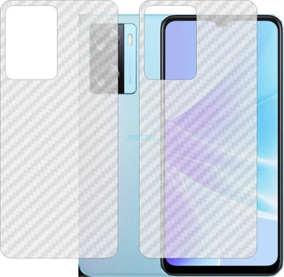 ZINGTEL Back Screen Guard for OPPO A57 E CPH2387 (3D Carbon Fiber Finish)(Pack of 2)