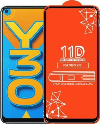 Corning Gorilla Edge To Edge Tempered Glass for Vivo Y30(Pack of 1)