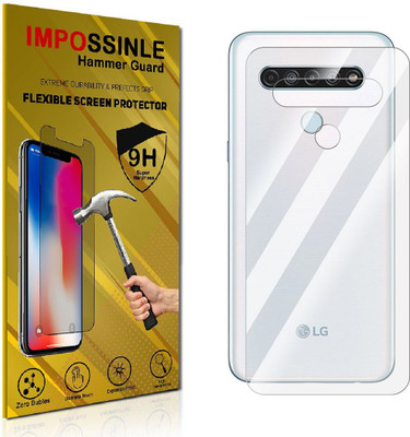 Enlinea Back Screen Guard for LG Q61 Back (Glossy)(Pack of 1)