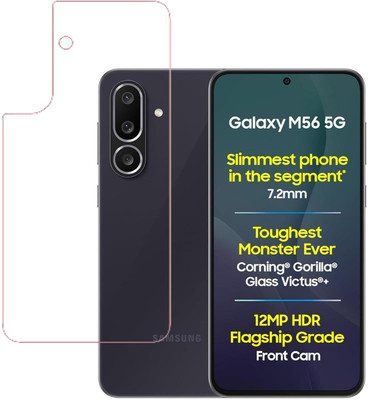 BRENZZ Back Screen Guard for Samsung Galaxy M56 5G, Samsung M56 5G(Pack of 1)