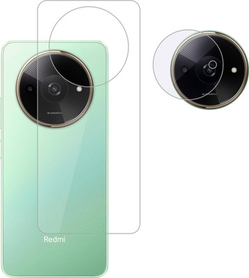 Vatsin Back Screen Guard for Redmi A3, Redmi A3 [With Rear Camera Lens Guard](Pack of 2)