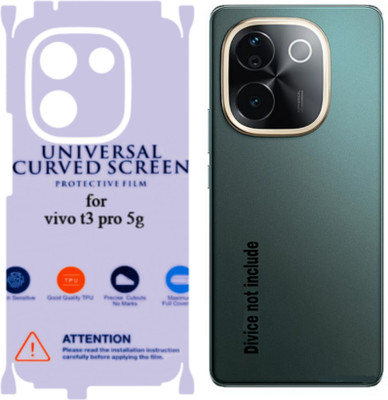 Shreejee Back Screen Guard for VIVO T3 PRO 5g back membrene glossy with 360 covrege back and side full back screen protector(Pack of 1)