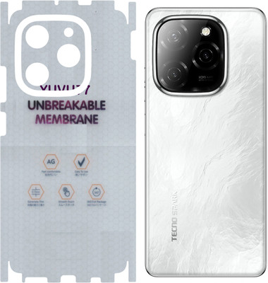 yuvu77 Back Screen Guard for TECNO SPARK 20 PRO 5G, Membrane 360 coverage(Pack of 1)