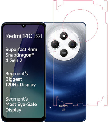 SPRITZEN Back Screen Guard for Redmi 14C 5G, REDMI A4 5G, POCO C75 5G, Clear(Pack of 1)