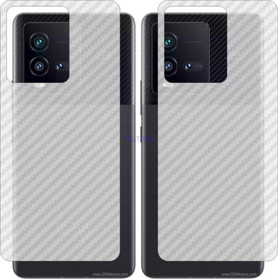 TELTREK Back Screen Guard for VIVO IQOO 9T 5G (3D Carbon Fiber Finish)(Pack of 2)