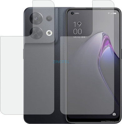 ZINGTEL Back Screen Guard for OPPO RENO 8 (Matte Finish)(Pack of 2)