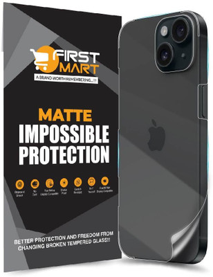 FIRST MART Back Screen Guard for iPhone 15, Apple iPhone 15, Apple 15, Matte Screen Guard(Pack of 1)