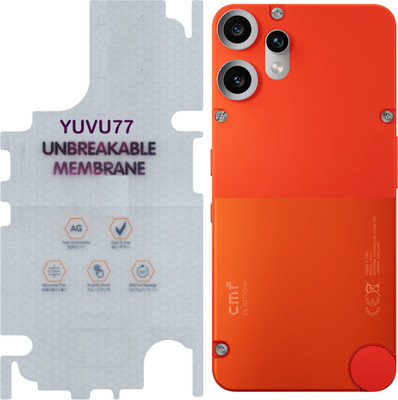 yuvu77 Back Screen Guard for CMF Phone 2 Pro 5g, Membrane with 360 coverage, glossy finish(Pack of 1)