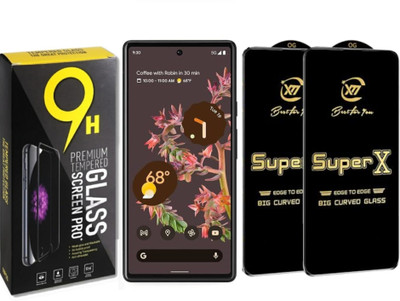 SuperX Edge To Edge Tempered Glass for Google Pixel 6(Pack of 2)