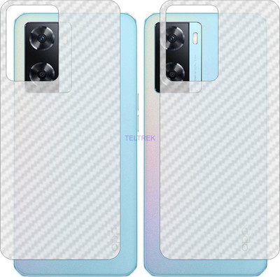 TELTREK Back Screen Guard for OPPO A77 4G CPH2385 (3D Carbon Fiber Finish)(Pack of 2)