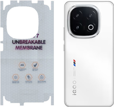 yuvu77 Back Screen Guard for iQOO 13 5G, Membrane 360 coverage, unbreakable membrane(Pack of 1)