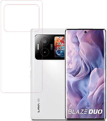 VAYUVAULT Back Screen Guard for LAVA Blaze Duo, clear(Pack of 1)