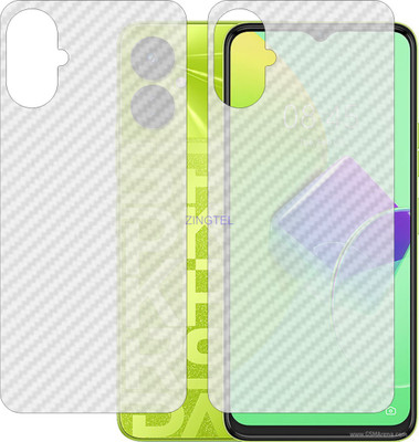 ZINGTEL Back Screen Guard for TECNO SPARK 9 PRO (3D Carbon Fiber Finish)(Pack of 2)