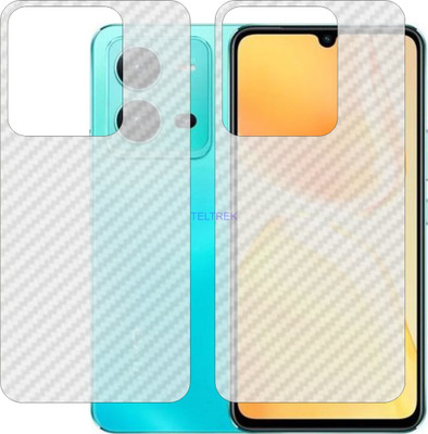 TELTREK Back Screen Guard for VIVO V 25 (3D Carbon Fiber Finish)(Pack of 2)