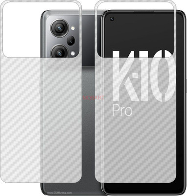 MOBART Back Screen Guard for OPPO K10 PRO (3D Carbon Fiber Finish)(Pack of 2)