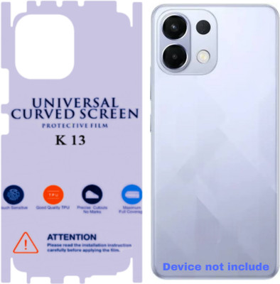 Shreejee Back Screen Guard for OPPO K13 5g back MEMBRANE glossy with 360 covrege back and side full back panel protector(Pack of 1)