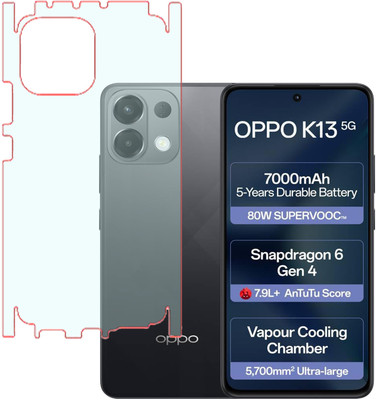 KARTRAY Back Screen Guard for OPPO K13 5G, Back Screen Guard with Sides, Matte Finish(Pack of 1)