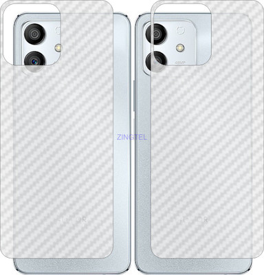 ZINGTEL Back Screen Guard for HUAWEI HONOR PLAY 6T PRO (3D Carbon Fiber Finish)(Pack of 2)