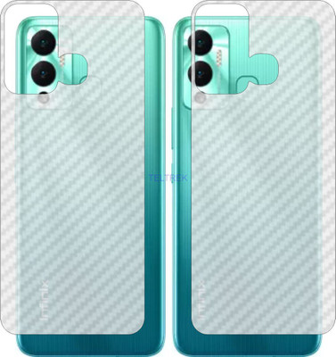 TELTREK Back Screen Guard for INFINIX HOT 12 PLAY (3D Carbon Fiber Finish)(Pack of 2)