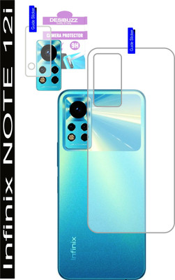 DESIBUZZ Back Tempered Glass for Infinix Note 12i, (Flexible)(Pack of 2)