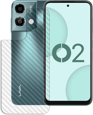 ARBAN Back Screen Guard for Lava O2 BACK CARBON FIBER SKIN(Pack of 1)