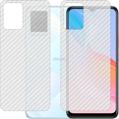 ZINGTEL Back Screen Guard for VIVO Y21G (3D Carbon Fiber Finish)(Pack of 2)