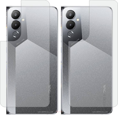 TELTREK Back Screen Guard for TECNO POVA 4 (Matte Finish)(Pack of 2)